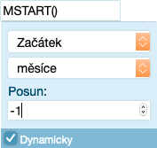 Filtr s dynamickým datumem