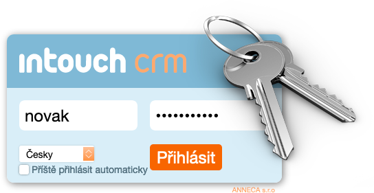 Přihlašovací dialogové okno